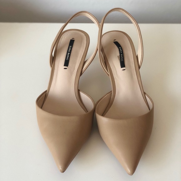 slingback kitten heels zara